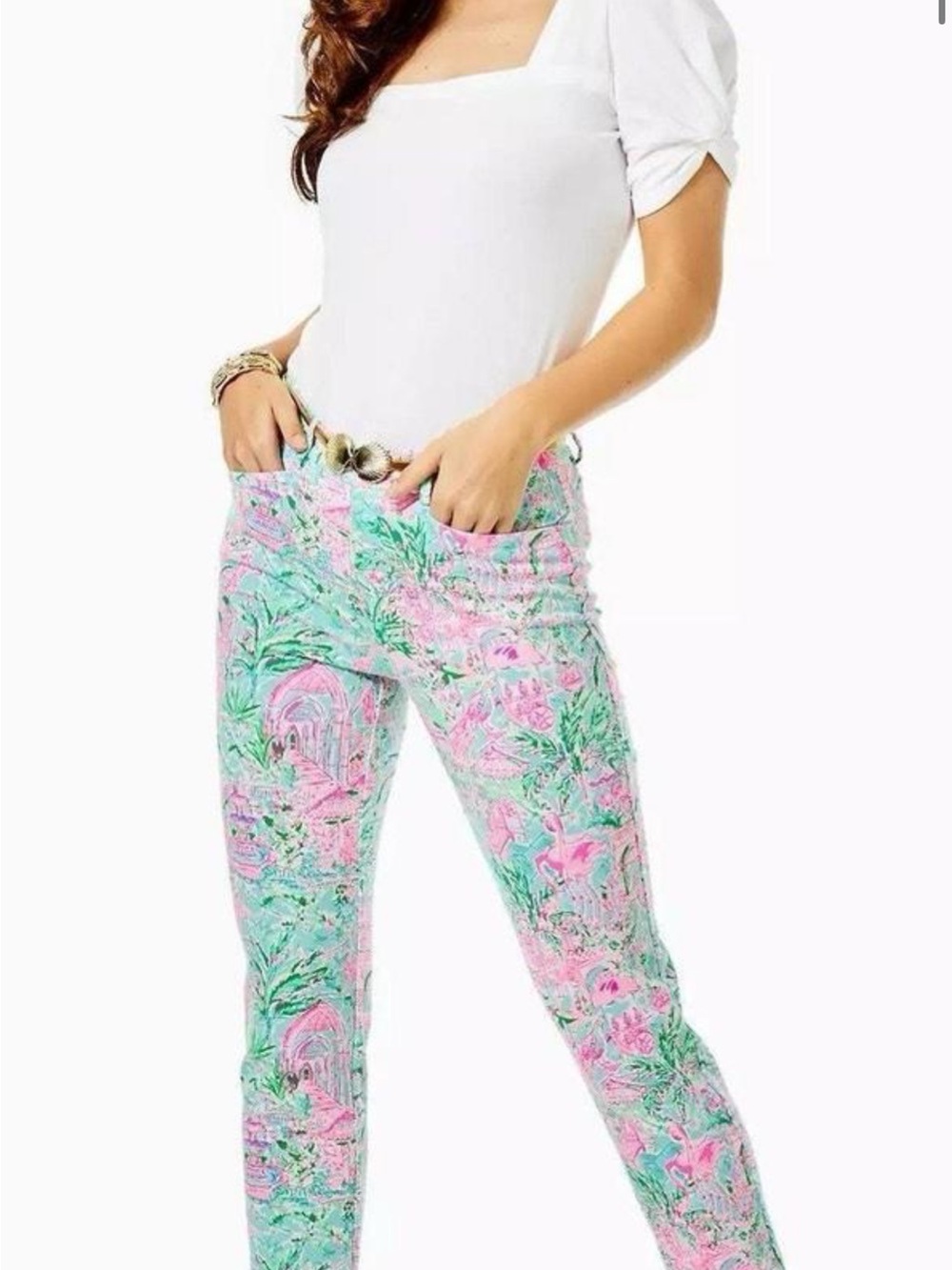lilly pulitzer luxletic corso pants size 2